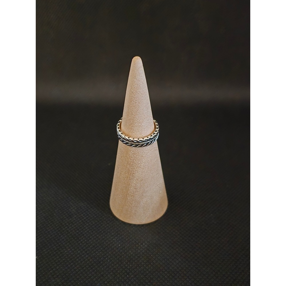 Feather Wrap Ring Adjustable Boho Oxidized Band Jewelry